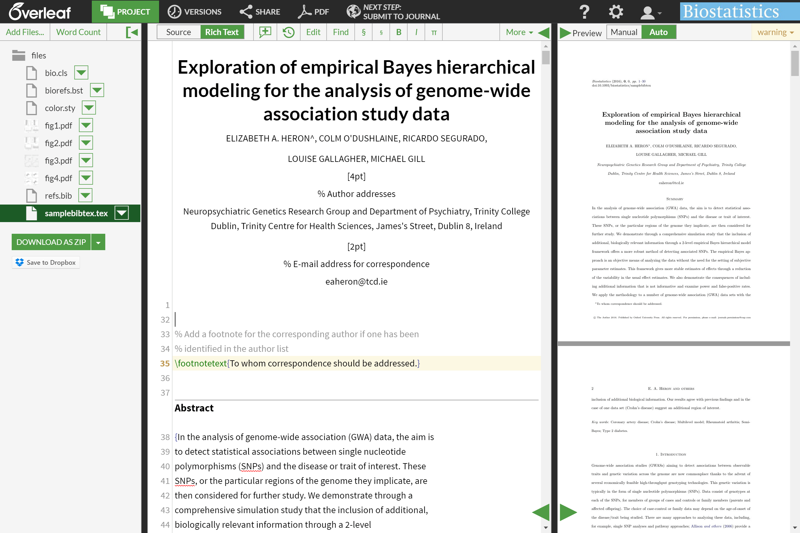 presentation in latex overleaf