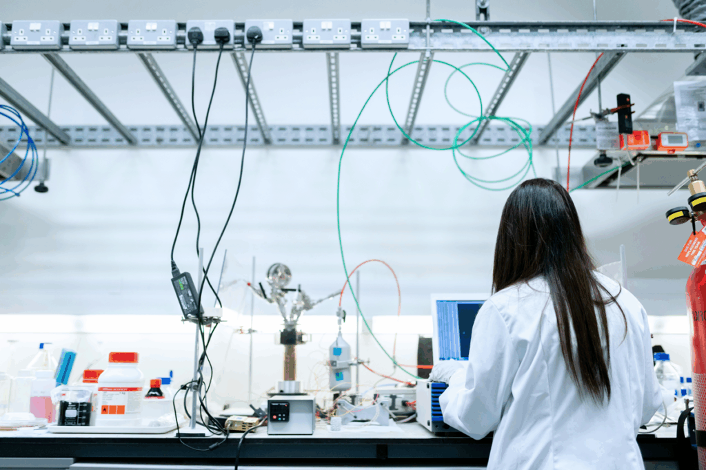 researcher in lab