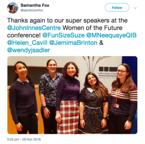 Some of the speakers at the Women of the Future event