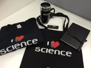 Digital Science swag - I heart science