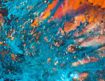 abstract blue and orange pattern