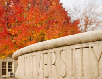 Campus university in autumn