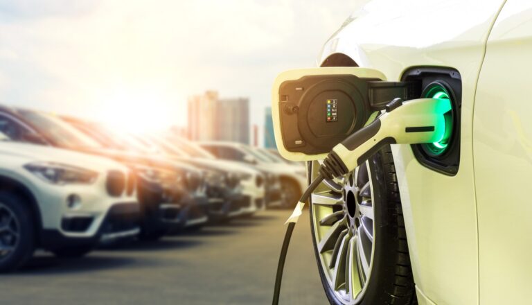 EV being recharged