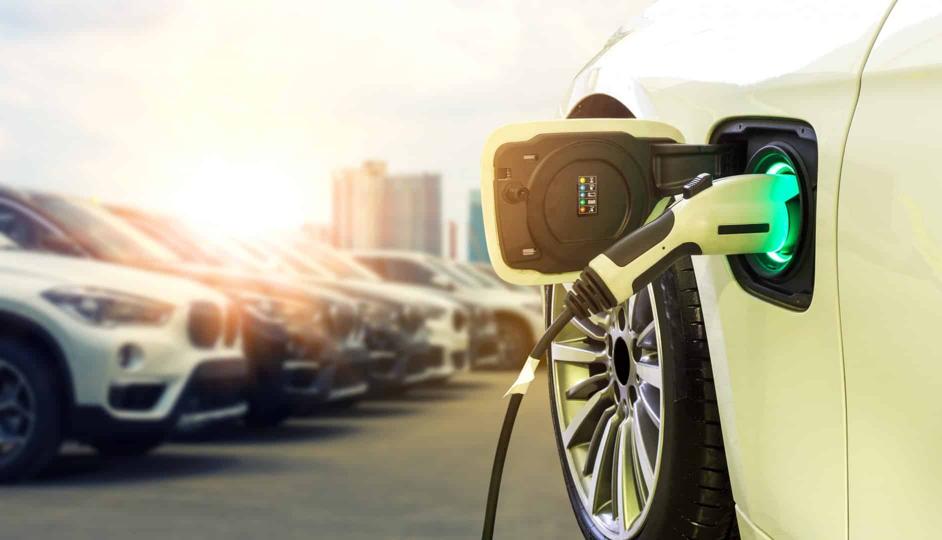 EV being recharged