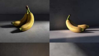 AI-generated art of bananas