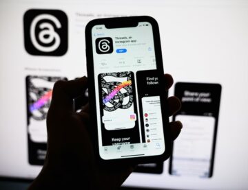Threads app - stock image
