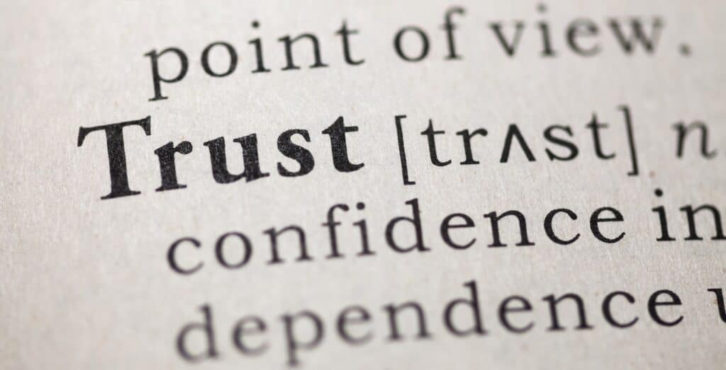Trust - dictionary definition - cropped