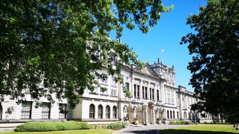 Photo of campus building Cardiff University