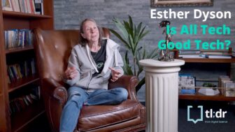 Esther Dyson sits in an armchair in the library at X, the Moonshot Factory, and chats to Suze about tech and ethics