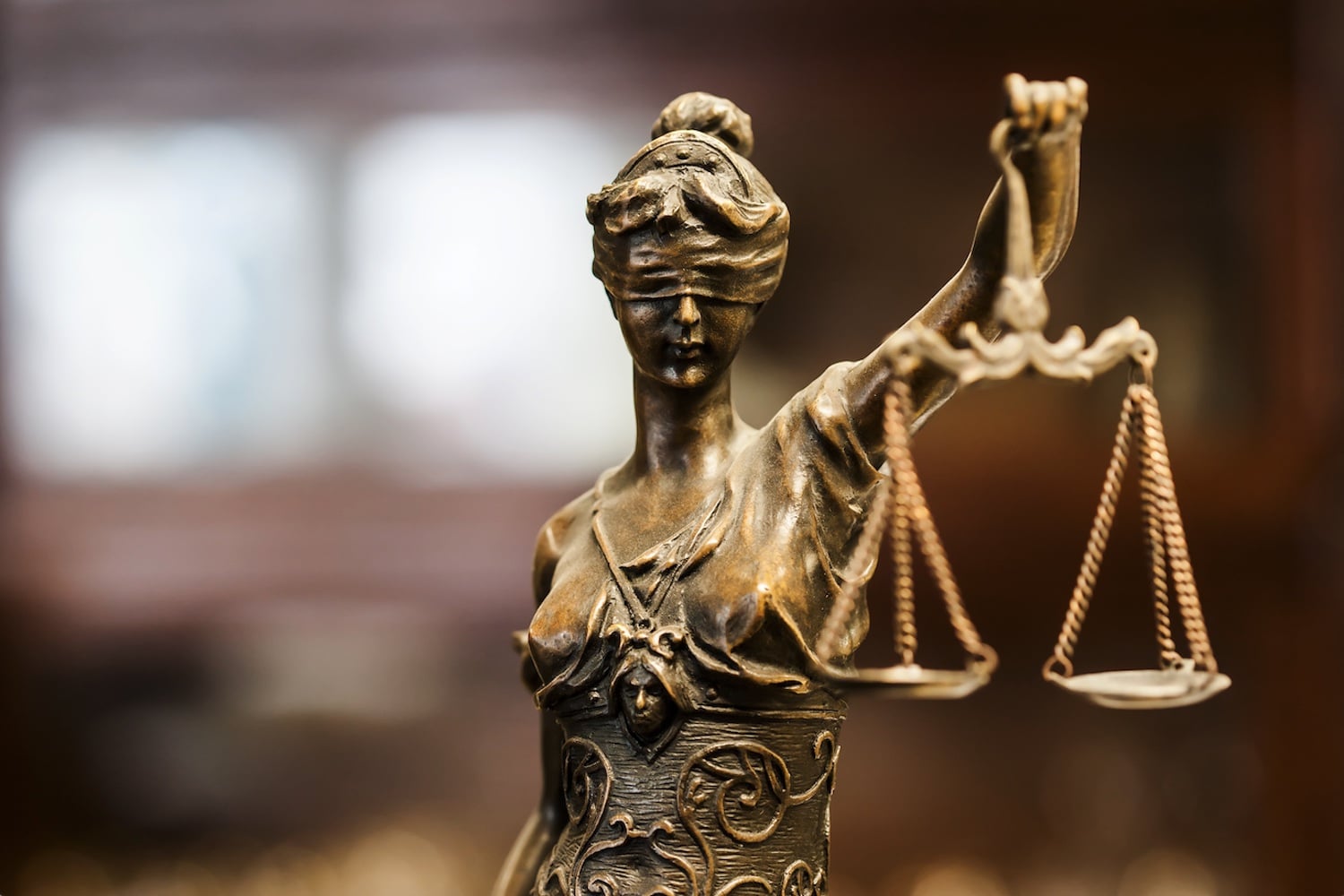 Photo of Lady Justice stature