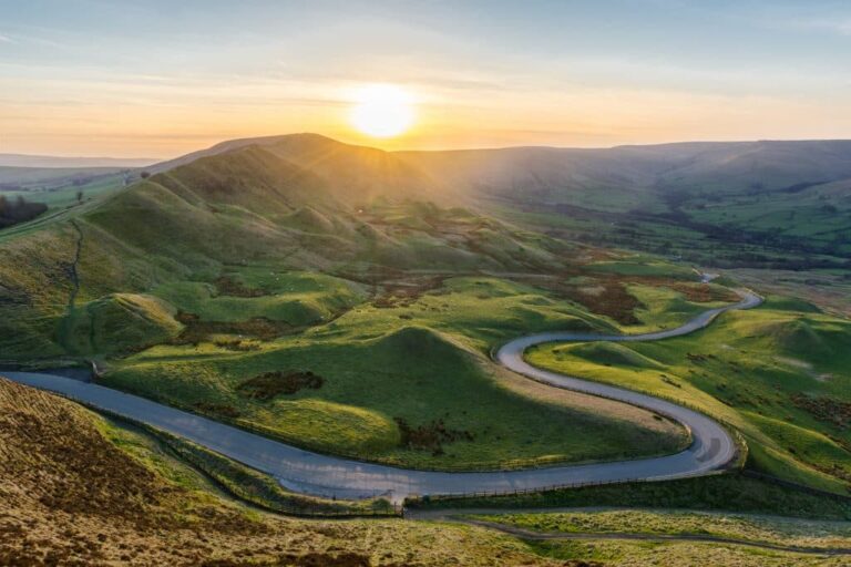 winding road through mountains