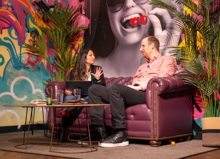 Sebastian Schmidt being interviewed