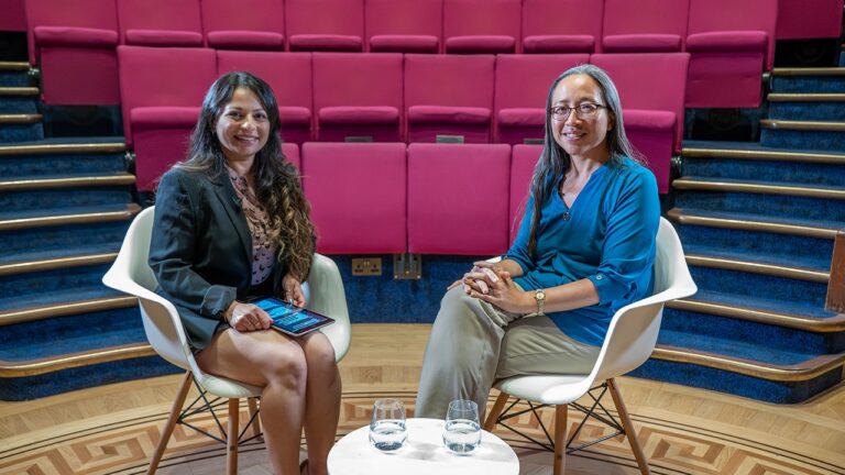 Dr Eugenia Cheng speaking with Suze Kundu