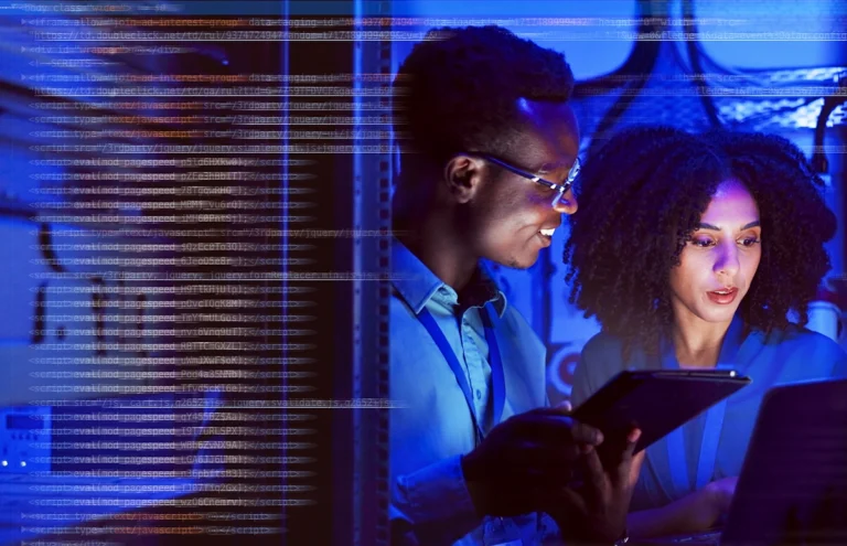 colleagues sharing screens