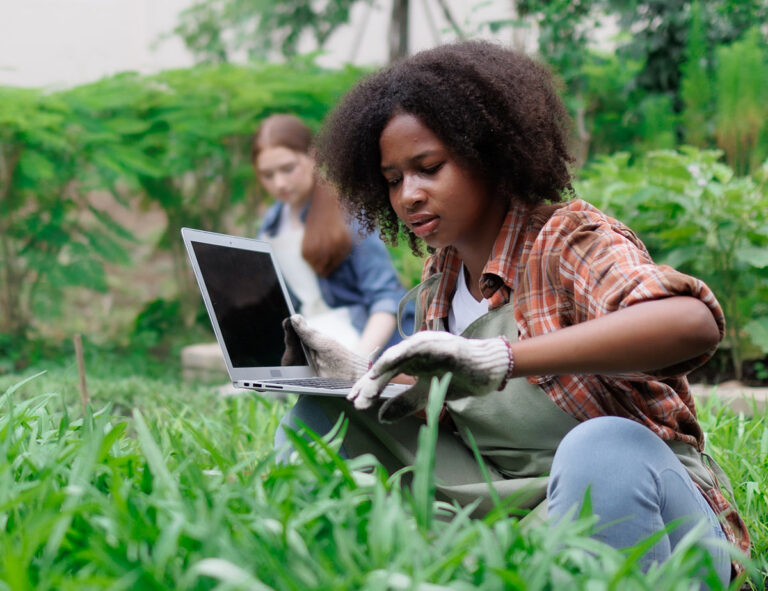 agriculture researchers at work