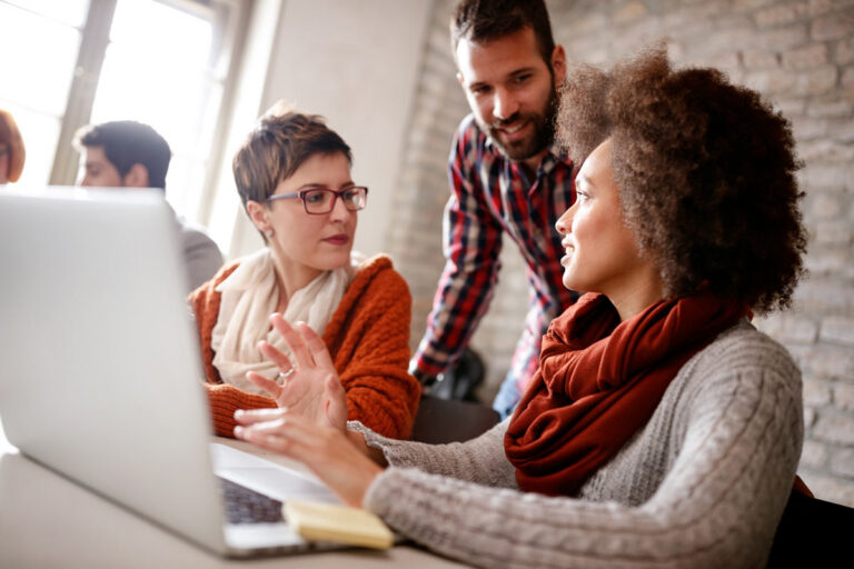 colleagues collaborating