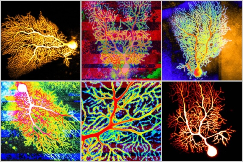 photo collage of data visualizations