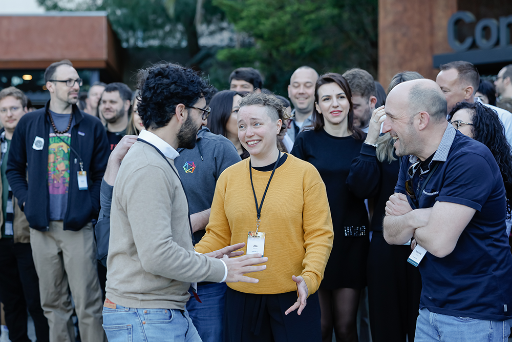 Digital Science employees at company retreat